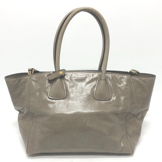 PRADA Tote Bag BN2626 leather Brown logo