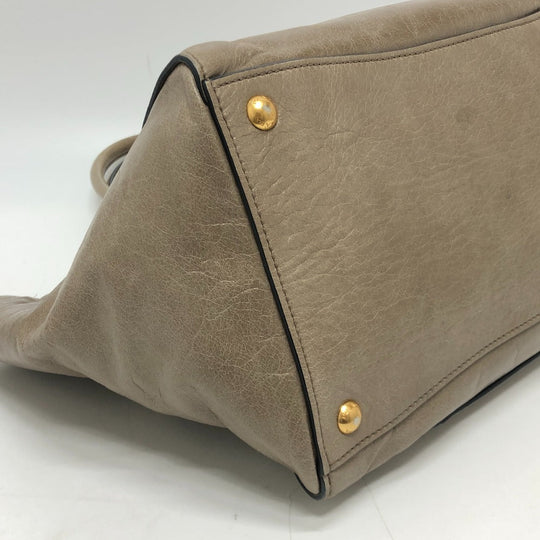 PRADA Tote Bag BN2626 leather Brown logo