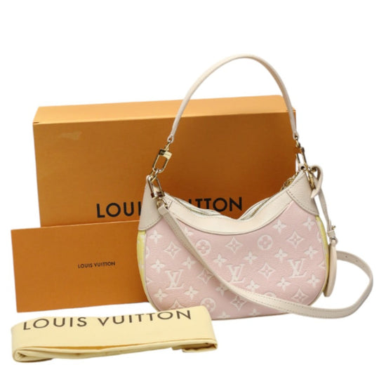 LOUIS VUITTON Pouch M46113 Monogram Empreinte , Leather pink Pochette Accessoires Ann Platt Bagatelle NM Women Used Authentic
