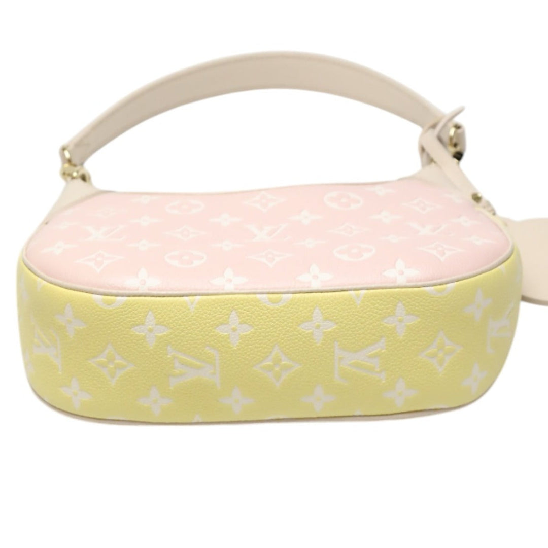 LOUIS VUITTON Pouch M46113 Monogram Empreinte , Leather pink Pochette Accessoires Ann Platt Bagatelle NM Women Used Authentic