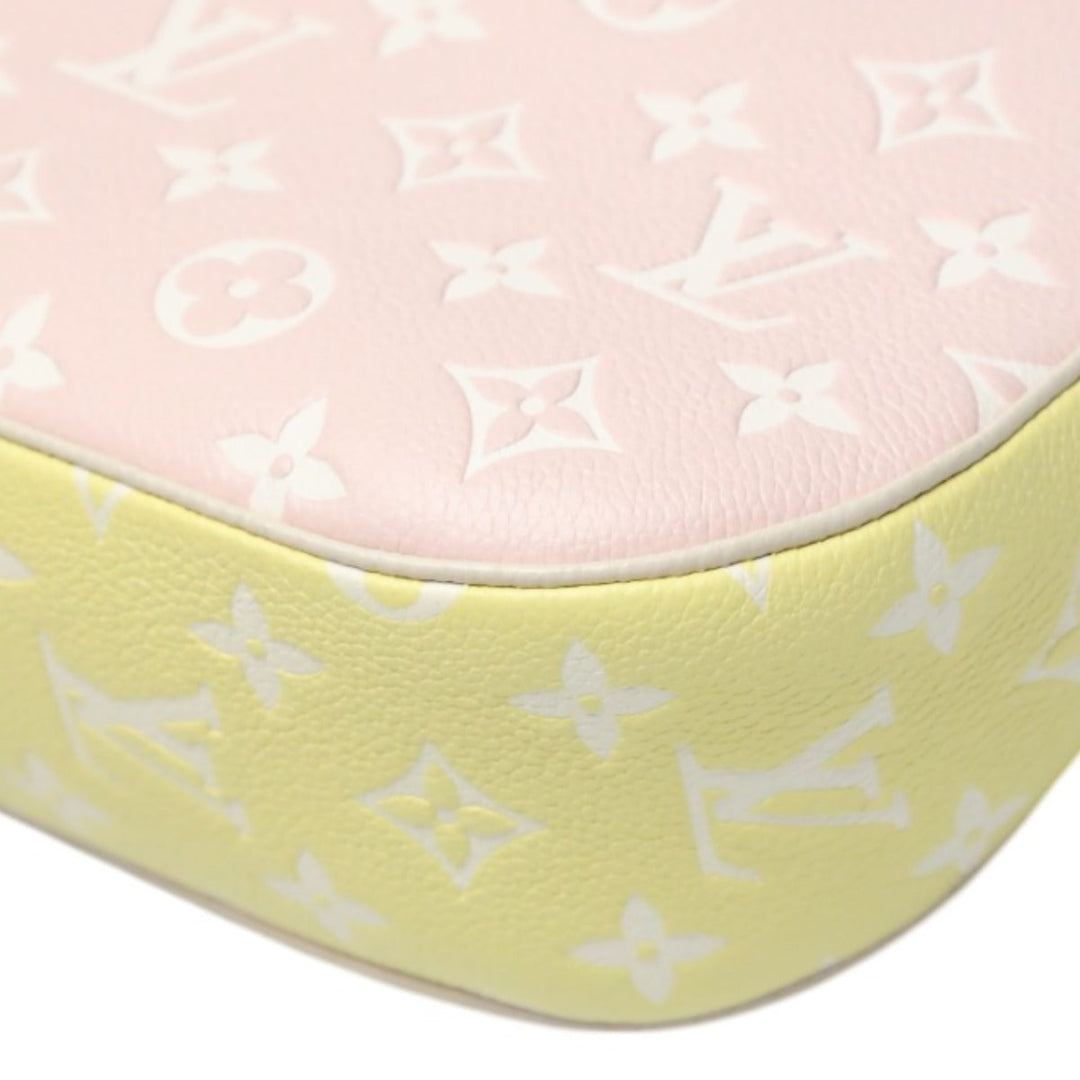 LOUIS VUITTON Pouch M46113 Monogram Empreinte , Leather pink Pochette Accessoires Ann Platt Bagatelle NM Women Used Authentic