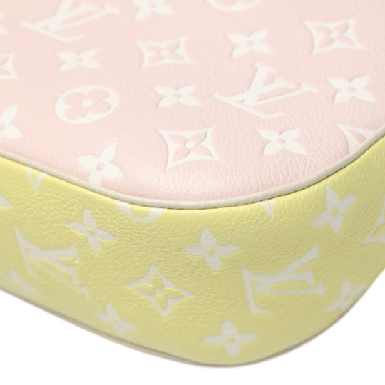 LOUIS VUITTON Pouch M46113 Monogram Empreinte , Leather pink Pochette Accessoires Ann Platt Bagatelle NM Women Used Authentic