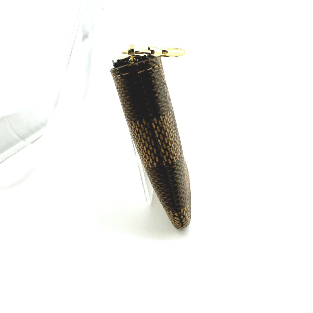 LOUIS VUITTON Key case Key holder  N62658 Damier canvas Brown Key case Key holder for coin pocket Damier Pochette Cre Women Used Authentic