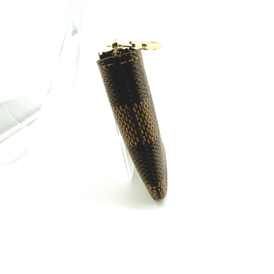 LOUIS VUITTON Key case Key holder  N62658 Damier canvas Brown Key case Key holder for coin pocket Damier Pochette Cre Women Used Authentic