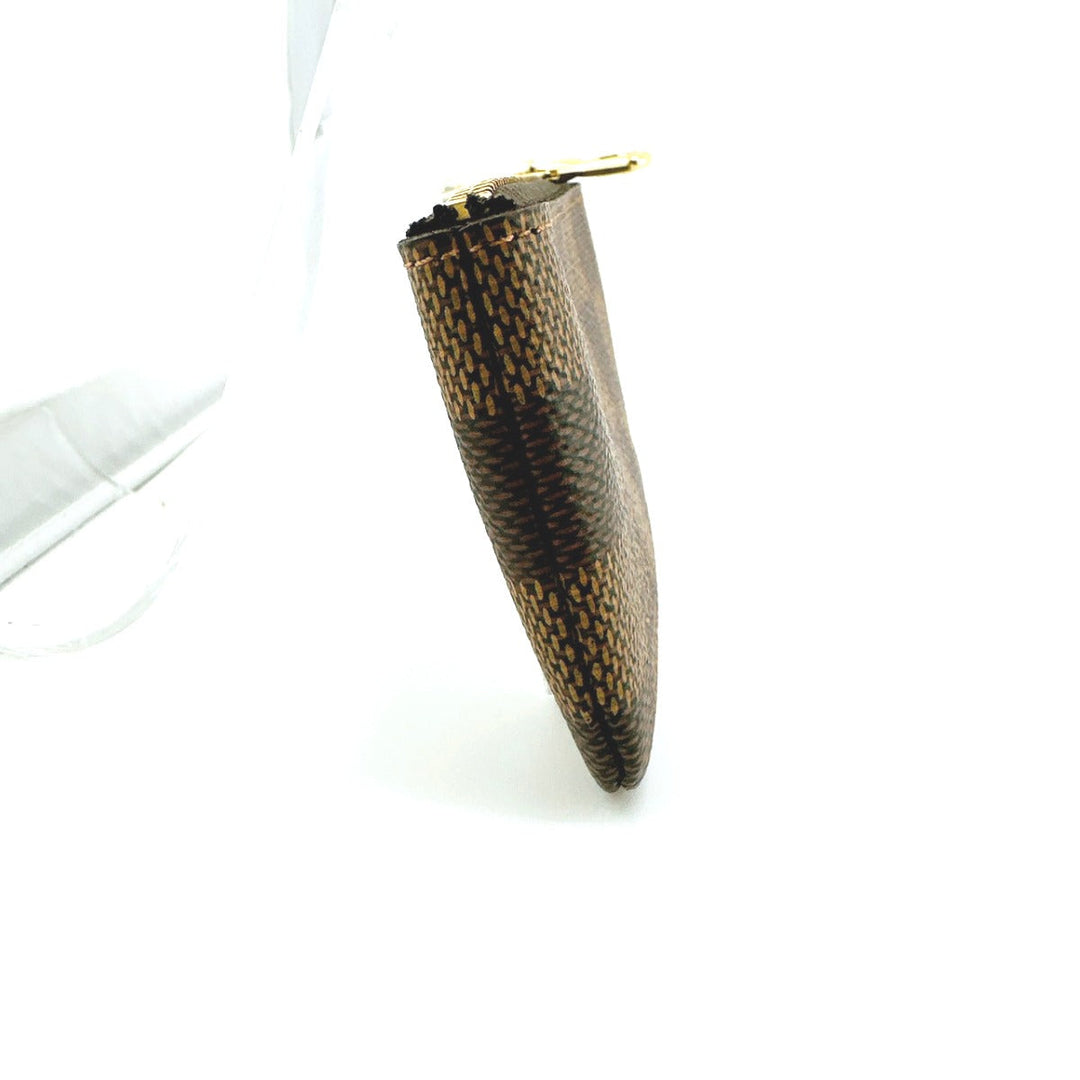 LOUIS VUITTON Key case Key holder  N62658 Damier canvas Brown Key case Key holder for coin pocket Damier Pochette Cre Women Used Authentic