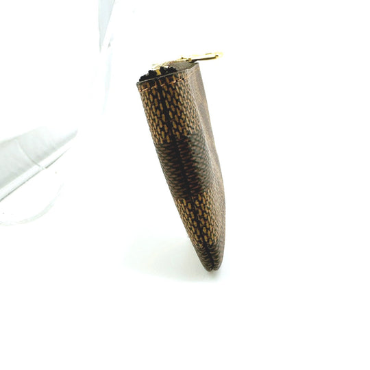 LOUIS VUITTON Key case Key holder  N62658 Damier canvas Brown Key case Key holder for coin pocket Damier Pochette Cre Women Used Authentic