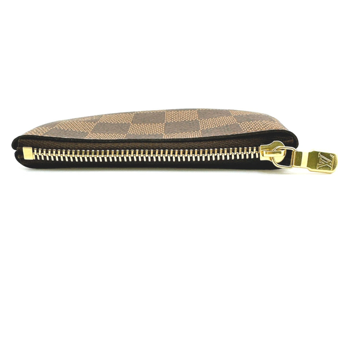 LOUIS VUITTON Key case Key holder  N62658 Damier canvas Brown Key case Key holder for coin pocket Damier Pochette Cre Women Used Authentic