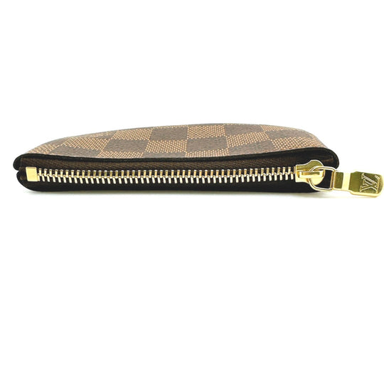 LOUIS VUITTON Key case Key holder  N62658 Damier canvas Brown Key case Key holder for coin pocket Damier Pochette Cre Women Used Authentic