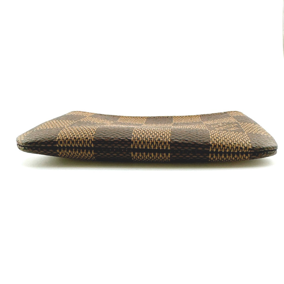 LOUIS VUITTON Key case Key holder  N62658 Damier canvas Brown Key case Key holder for coin pocket Damier Pochette Cre Women Used Authentic