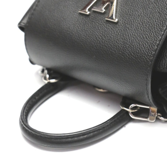 LOUIS VUITTON Backpack M54573 leather Noir Lock Me Bag Taurillon Clemence bag mini Women Used Authentic