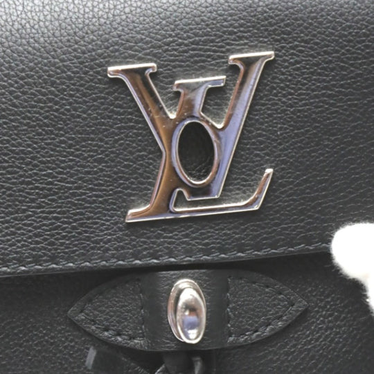 LOUIS VUITTON Backpack M54573 leather Noir Lock Me Bag Taurillon Clemence bag mini Women Used Authentic