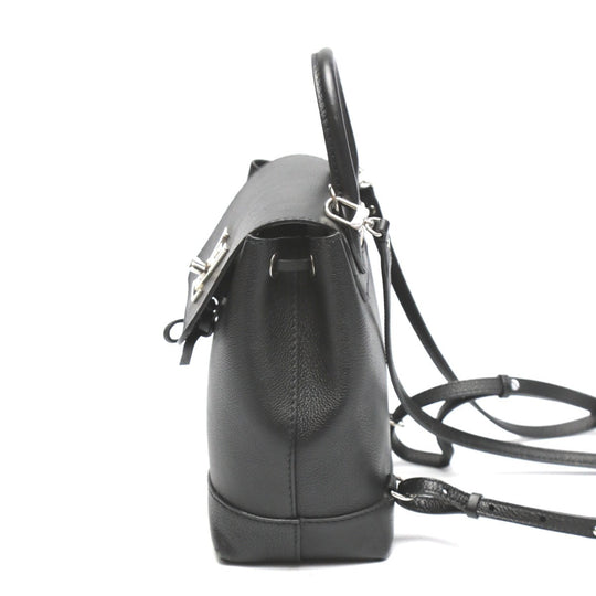 LOUIS VUITTON Backpack M54573 leather Noir Lock Me Bag Taurillon Clemence bag mini Women Used Authentic