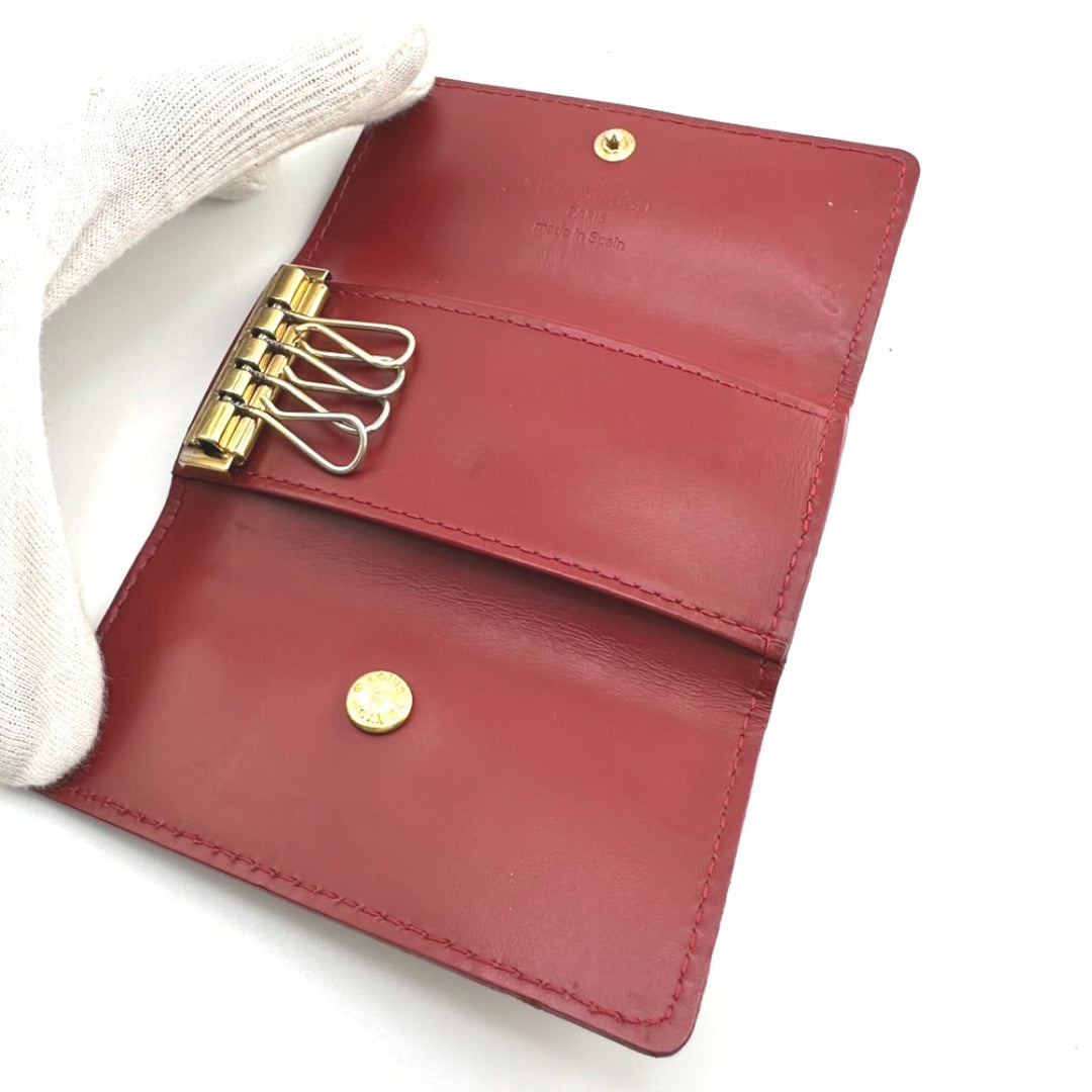 LOUIS VUITTON Key case Key holder  M91976 Monogram Vernis Pomdamul 4-key case Key holder Vernis Multicles4 Women Used Authentic