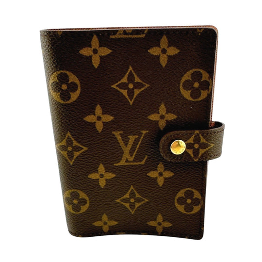 LOUIS VUITTON Notebook cover R20005 Monogram canvas Brown Notebook case Monogram Agenda PM mens(Unisex) Used Authentic