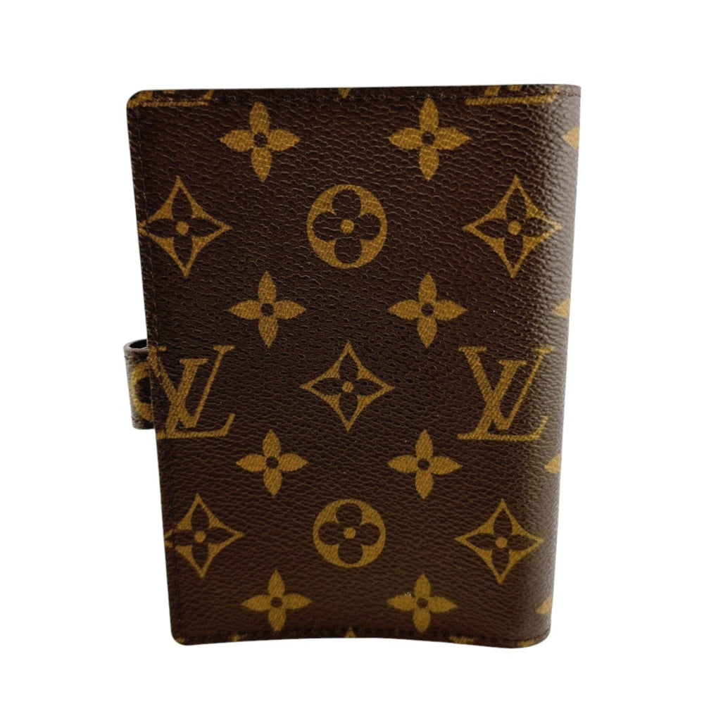 LOUIS VUITTON Notebook cover R20005 Monogram canvas Brown Notebook case Monogram Agenda PM mens(Unisex) Used Authentic