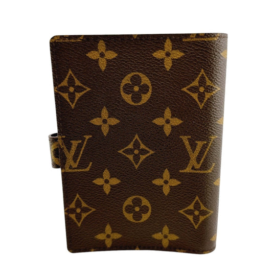 LOUIS VUITTON Notebook cover R20005 Monogram canvas Brown Notebook case Monogram Agenda PM mens(Unisex) Used Authentic