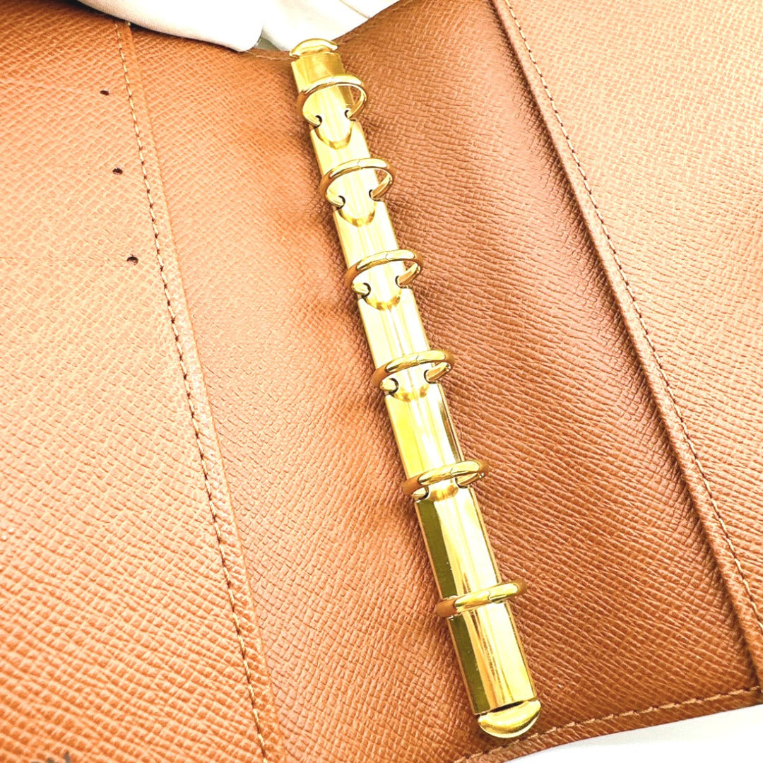 LOUIS VUITTON Notebook cover R20005 Monogram canvas Brown Notebook case Monogram Agenda PM mens(Unisex) Used Authentic