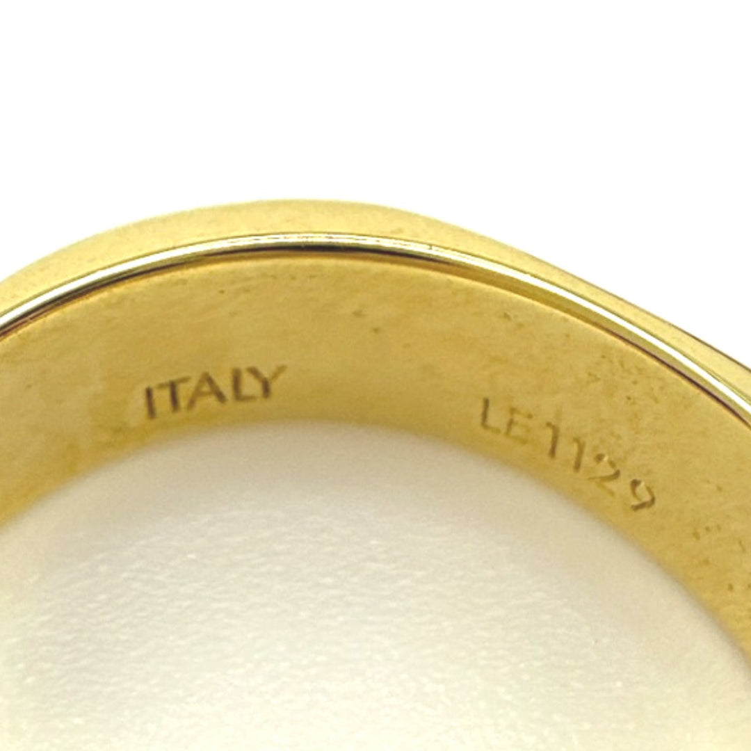 LOUIS VUITTON Ring M00211 Gold Plated gold ring Nanogram M size unisex(Unisex) Used Authentic