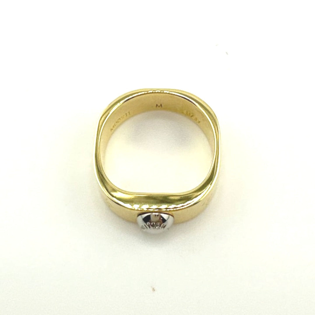 LOUIS VUITTON Ring M00211 Gold Plated gold ring Nanogram M size unisex(Unisex) Used Authentic