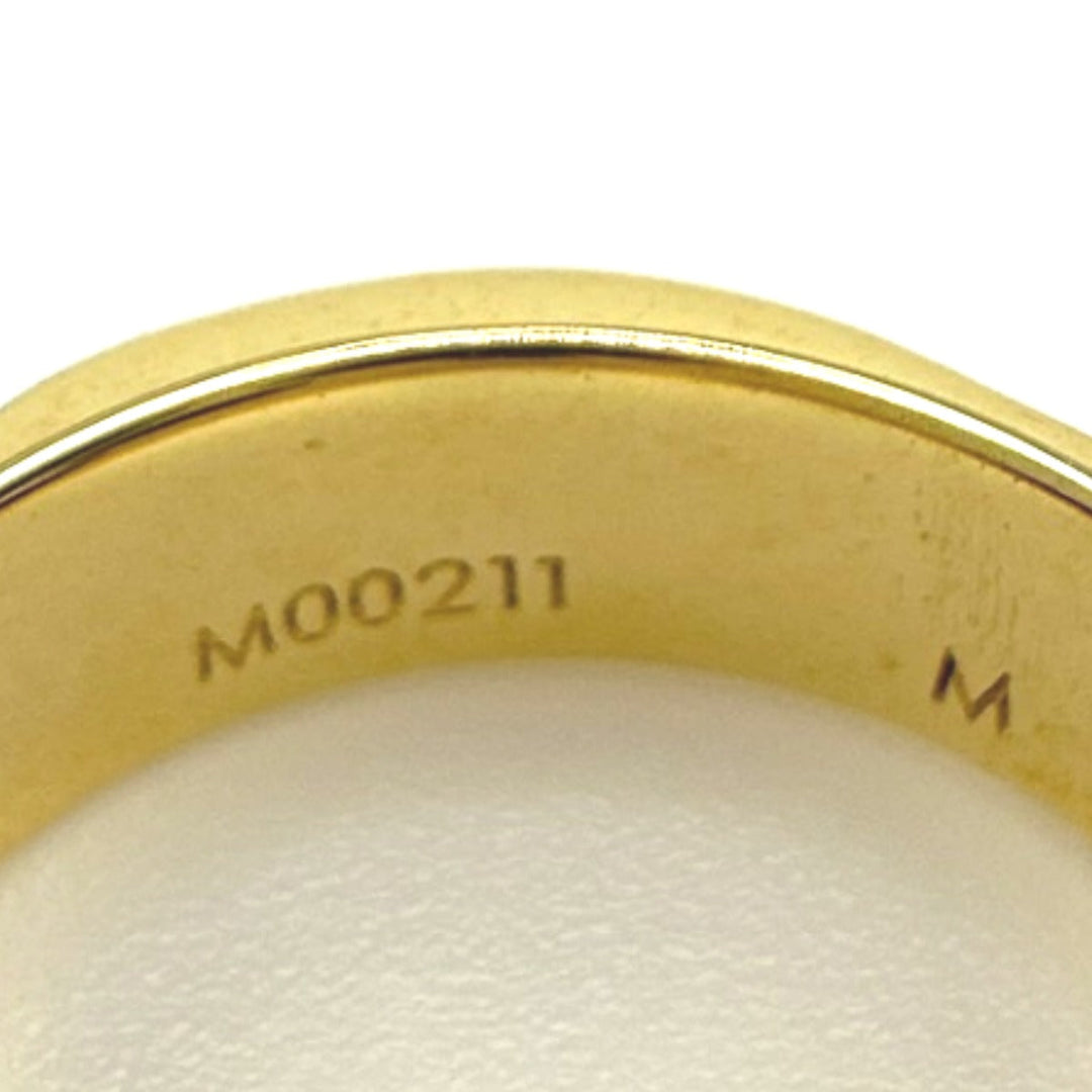 LOUIS VUITTON Ring M00211 Gold Plated gold ring Nanogram M size unisex(Unisex) Used Authentic