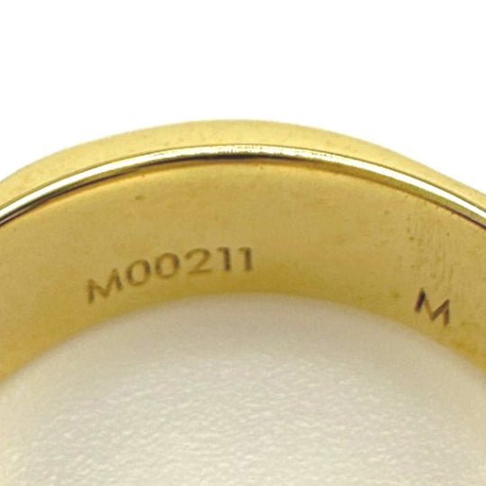 LOUIS VUITTON Ring M00211 Gold Plated gold ring Nanogram M size unisex(Unisex) Used Authentic