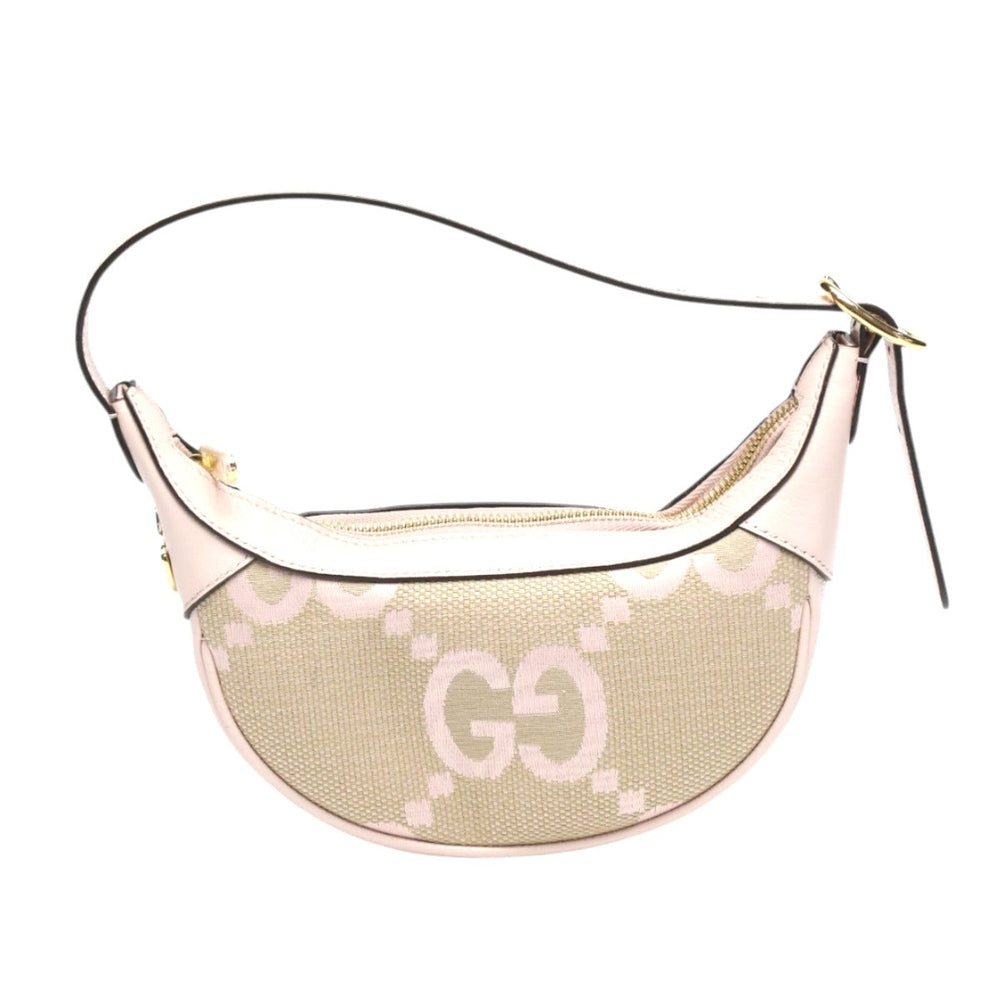 GUCCI Handbag 658551 GG canvas pink one belt Ophidia Jumbo GG Mini bag Women Used Authentic