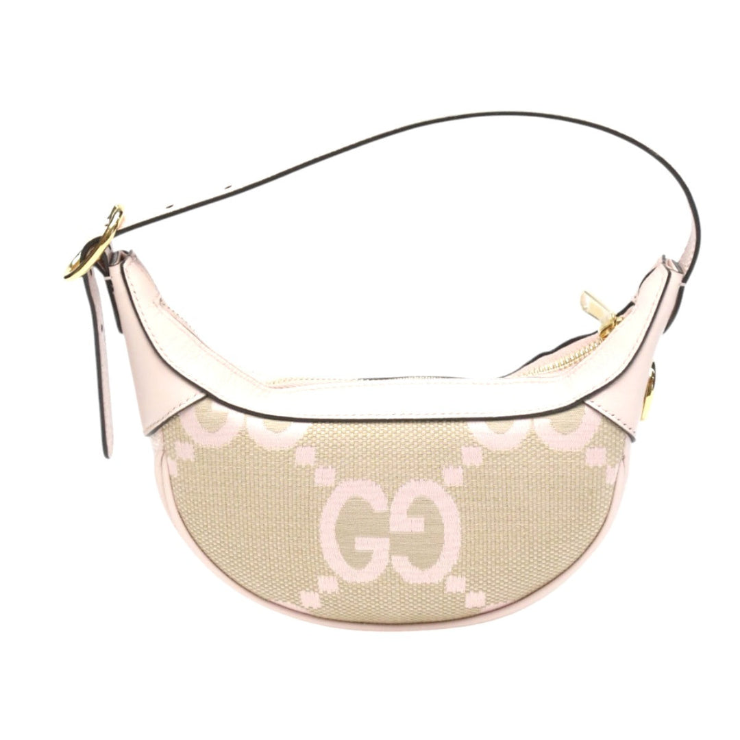 GUCCI Handbag 658551 GG canvas pink one belt Ophidia Jumbo GG Mini bag Women Used Authentic