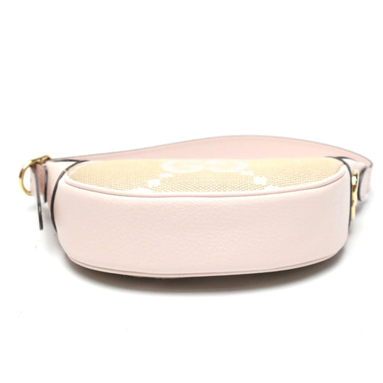GUCCI Handbag 658551 GG canvas pink one belt Ophidia Jumbo GG Mini bag Women Used Authentic