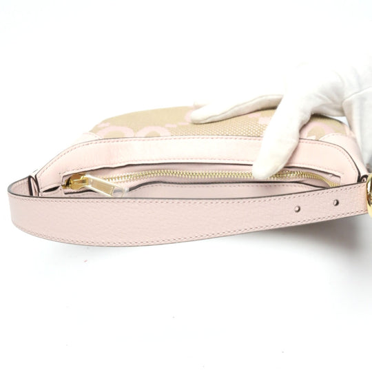 GUCCI Handbag 658551 GG canvas pink one belt Ophidia Jumbo GG Mini bag Women Used Authentic