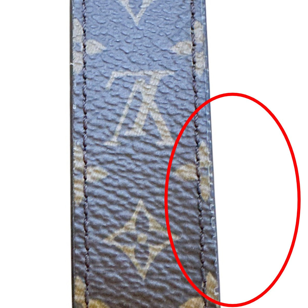 LOUIS VUITTON charm M65221 Monogram canvas Brown Porto Cre Dragonne Monogram key ring Women Used Authentic