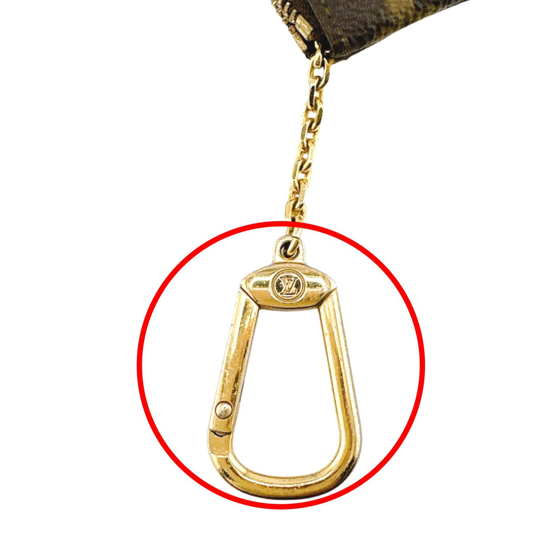 LOUIS VUITTON Key case Key holder  M62650 Monogram canvas Brown Key case Key holder for coin pocket Monogram Pochette Kle Women(Unisex) Used Authentic