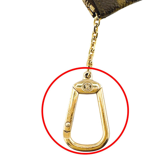 LOUIS VUITTON Key case Key holder  M62650 Monogram canvas Brown Key case Key holder for coin pocket Monogram Pochette Kle Women(Unisex) Used Authentic