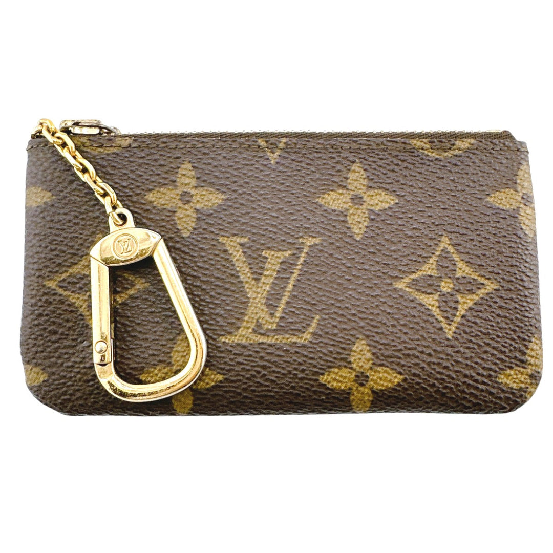 LOUIS VUITTON Key case Key holder  M62650 Monogram canvas Brown Key case Key holder for coin pocket Monogram Pochette Kle Women(Unisex) Used Authentic