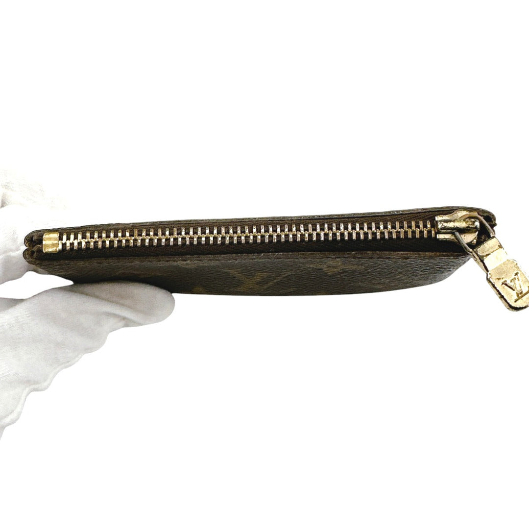 LOUIS VUITTON Key case Key holder  M62650 Monogram canvas Brown Key case Key holder for coin pocket Monogram Pochette Kle Women(Unisex) Used Authentic