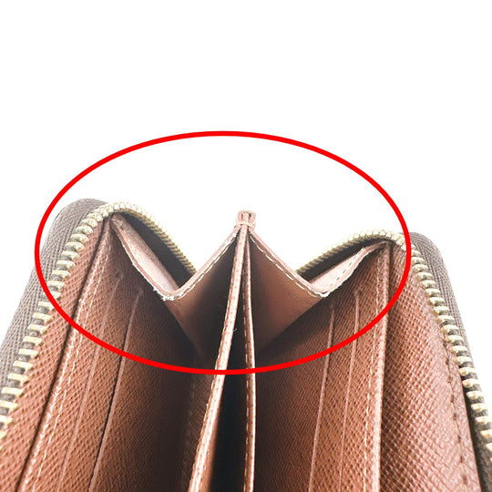 LOUIS VUITTON Coin case M60067 Monogram canvas Brown Coin case Monogram Zip around purse unisex(Unisex) Used Authentic