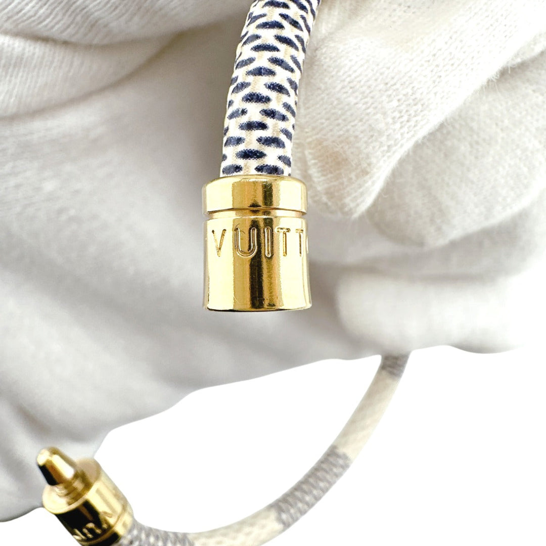 LOUIS VUITTON bracelet M6607E Damier Azur Canvas white Damier Graphite white