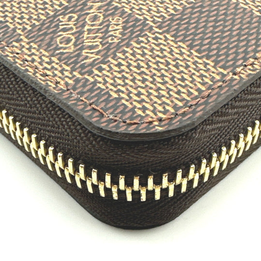 LOUIS VUITTON Long Wallet Purse N60015 Damier canvas Ebene Damier Zippy wallet