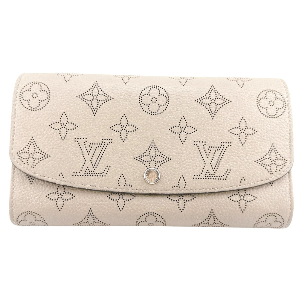 LOUIS VUITTON Long Wallet Purse M60144 Monogram Mahina Galle Long Wallet Purse Monogram Portefeuille Iris Women Used Authentic