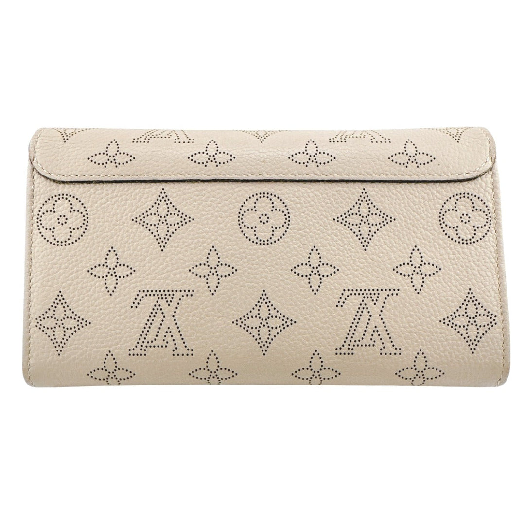 LOUIS VUITTON Long Wallet Purse M60144 Monogram Mahina Galle Long Wallet Purse Monogram Portefeuille Iris Women Used Authentic