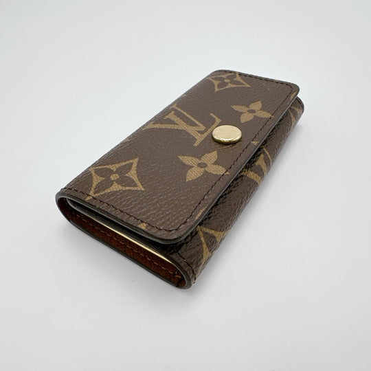 LOUIS VUITTON Key case Key holder  M69517 Monogram canvas Brown for 4 Monogram Multicles4 unisex(Unisex) Used Authentic