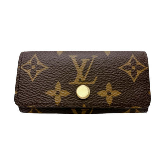 LOUIS VUITTON Key case Key holder  M69517 Monogram canvas Brown for 4 Monogram Multicles4 unisex(Unisex) Used Authentic