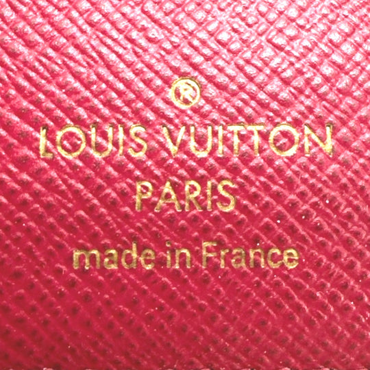 LOUIS VUITTON Coin case M41938 Monogram canvas Red Coin purse with Card Case Monogram Portefeuille Victorine Women Used Authentic