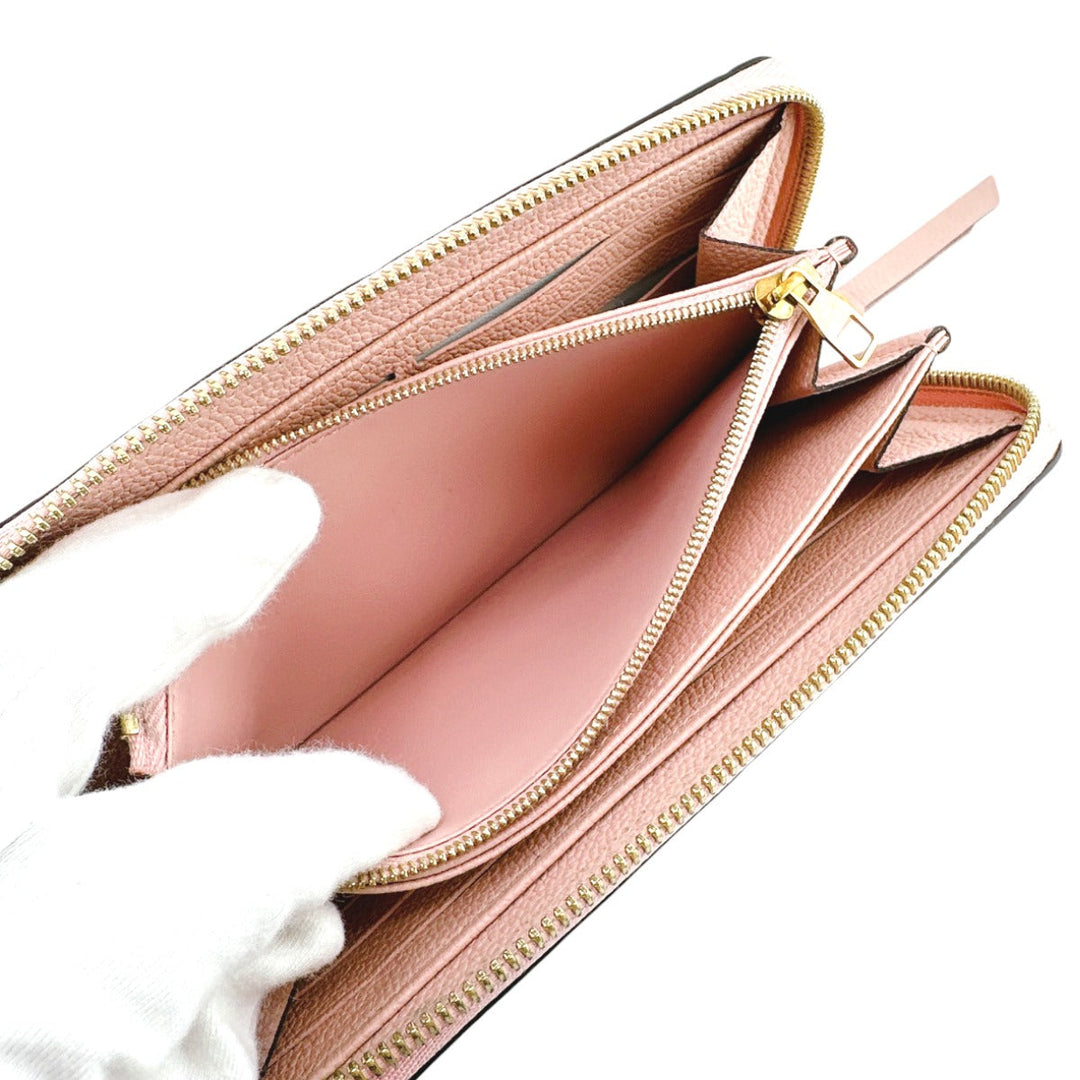 LOUIS VUITTON Long Wallet Purse M64090 Monogram Ann Platt Rose poodle Zip Around Ann Platt Zippy wallet Women Used Authentic