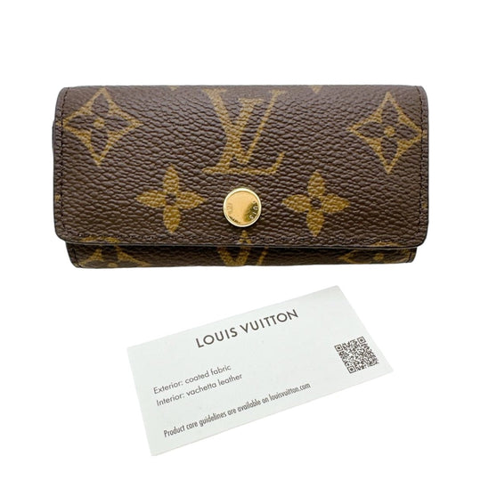 LOUIS VUITTON Key case Key holder  M81938 Monogram canvas Brown Key case for 4 Key holder Monogram Multicles4 unisex(Unisex) Used Authentic
