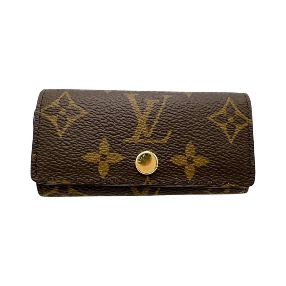 LOUIS VUITTON Key case Key holder  M81938 Monogram canvas Brown Key case for 4 Key holder Monogram Multicles4 unisex(Unisex) Used Authentic