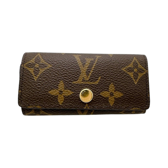 LOUIS VUITTON Key case Key holder  M81938 Monogram canvas Brown Key case for 4 Key holder Monogram Multicles4 unisex(Unisex) Used Authentic