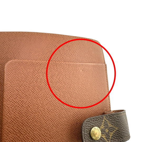 LOUIS VUITTON Notebook cover R20004 Monogram canvas Brown System notebook cover Monogram Agenda MM mens(Unisex) Used Authentic