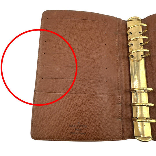 LOUIS VUITTON Notebook cover R20004 Monogram canvas Brown System notebook cover Monogram Agenda MM mens(Unisex) Used Authentic