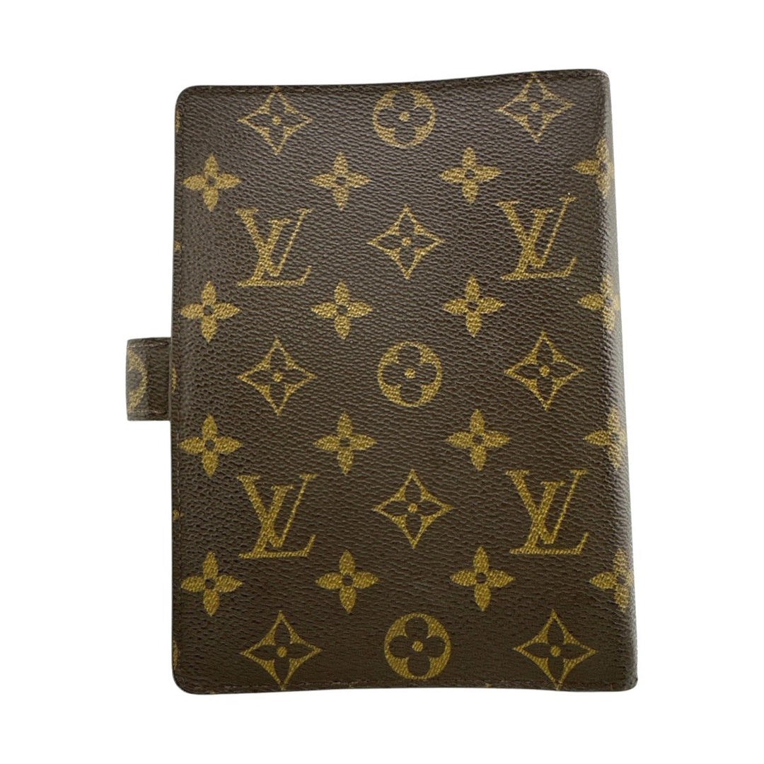 LOUIS VUITTON Notebook cover R20004 Monogram canvas Brown System notebook cover Monogram Agenda MM mens(Unisex) Used Authentic