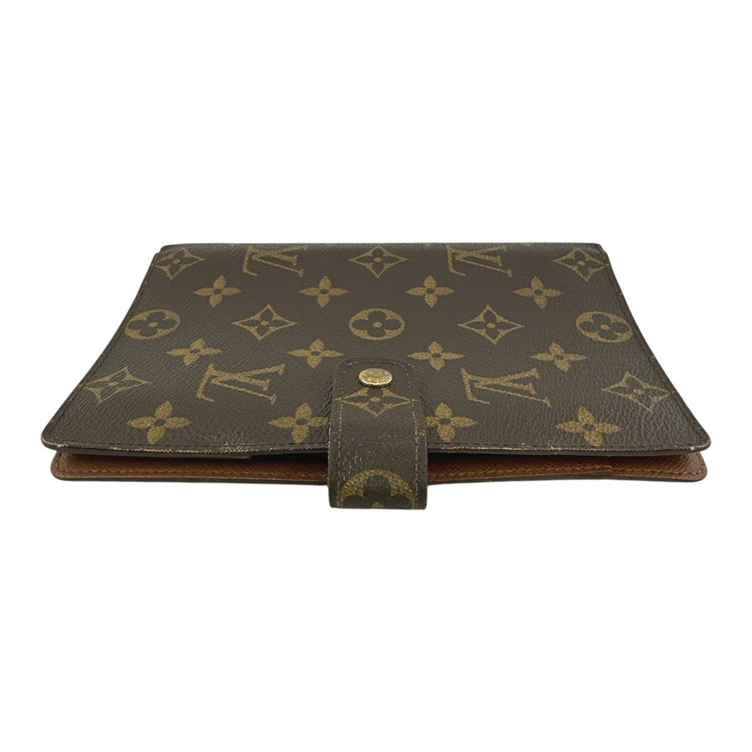 LOUIS VUITTON Notebook cover R20004 Monogram canvas Brown System notebook cover Monogram Agenda MM mens(Unisex) Used Authentic